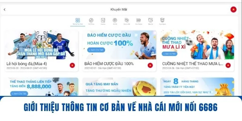 6686 - Điểm Đến Giải Trí Lý Tưởng Hàng Đầu Năm 2025 1 Giới thiệu thông tin cơ bản về nhà cái mới nổi 6686